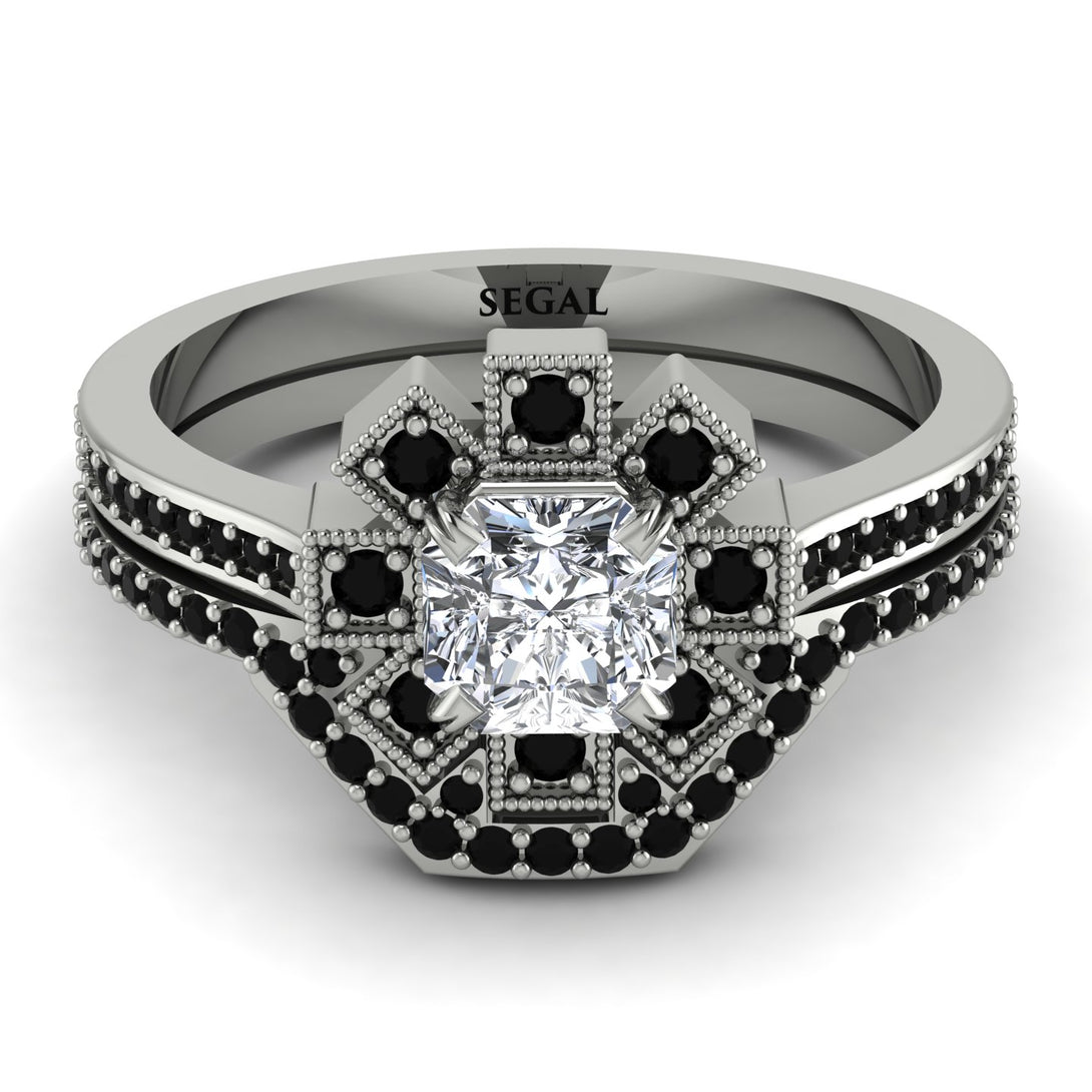 Geometrical Radiant Diamond Bridal Set - Jennifer No. 33
