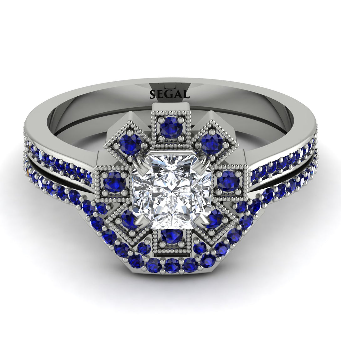 Geometrical Radiant Diamond Bridal Set - Jennifer No. 63