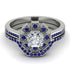 Geometrical Radiant Diamond Bridal Set - Jennifer No. 63