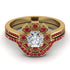 Geometrical Radiant Diamond Bridal Set - Jennifer No. 46 image 2