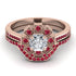 Geometrical Radiant Diamond Bridal Set - Jennifer No. 47 image 2