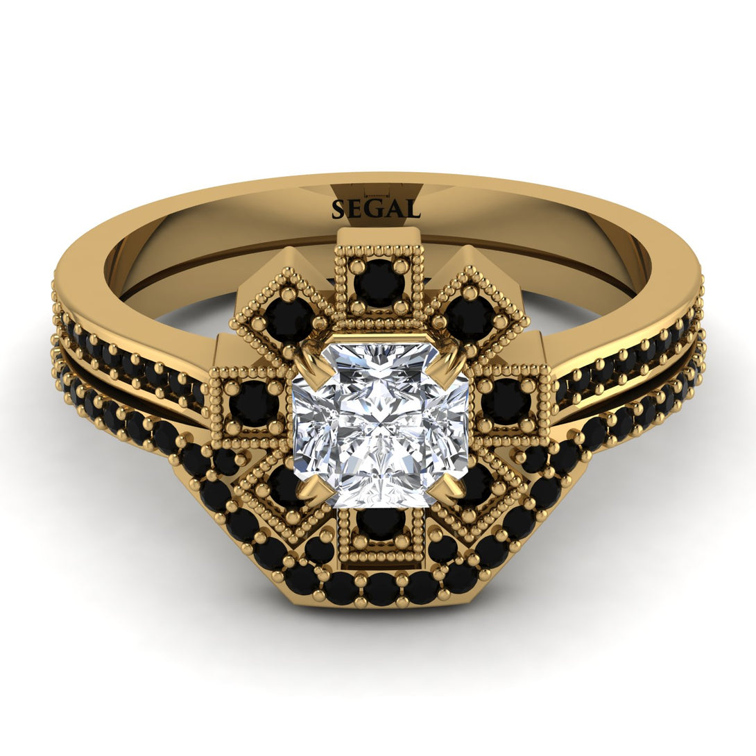 Geometrical Radiant Diamond Bridal Set - Jennifer No. 31
