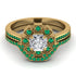 Geometrical Radiant Diamond Bridal Set - Jennifer No. 16 image 2