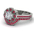 Geometrical Radiant Diamond Bridal Set - Jennifer No. 48