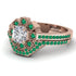 Geometrical Radiant Diamond Bridal Set - Jennifer No. 17 image 3