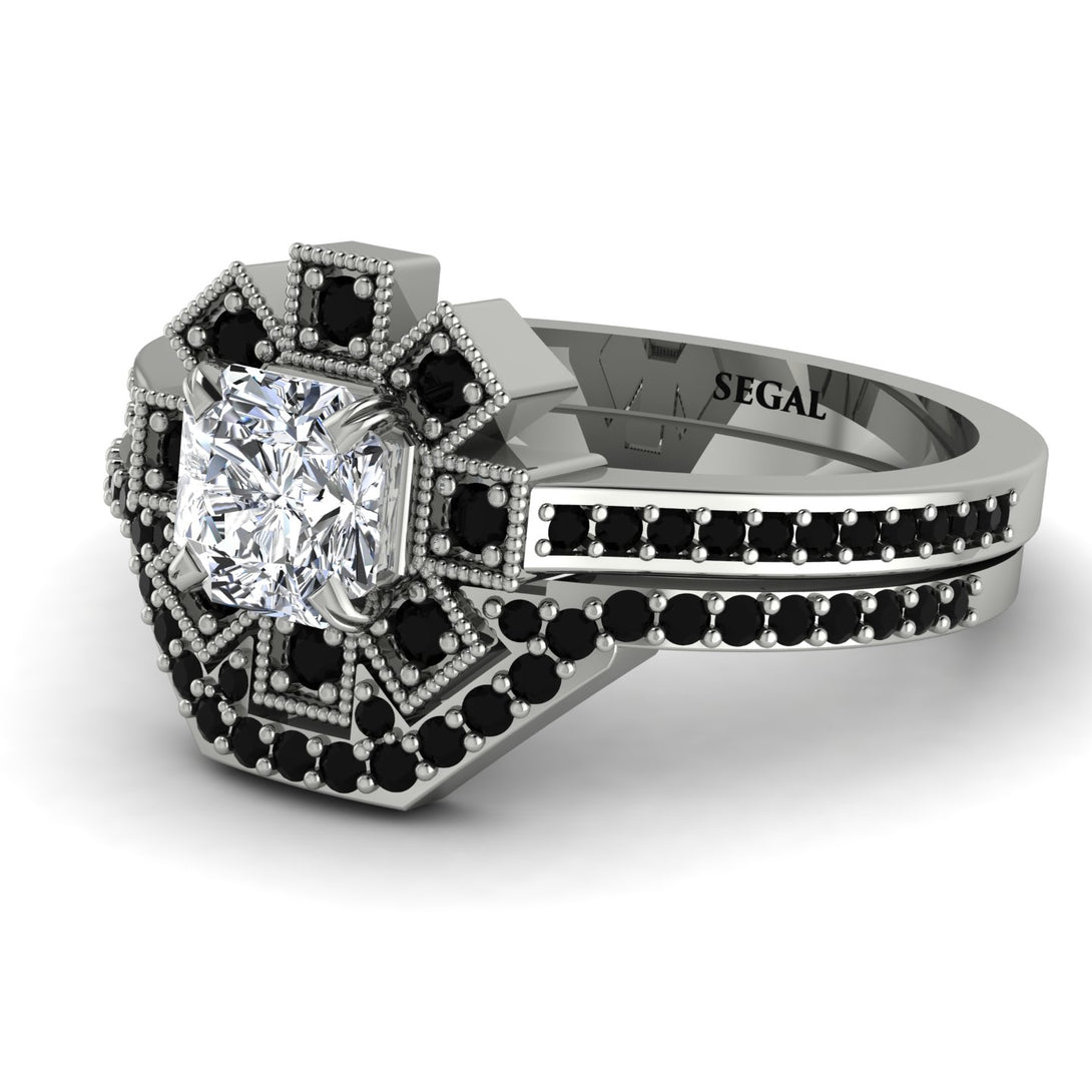 Geometrical Radiant Diamond Bridal Set - Jennifer No. 33