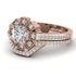 Geometrical Radiant Diamond Bridal Set - Jennifer No. 2 image 3