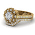 Geometrical Radiant Diamond Bridal Set - Jennifer No. 1