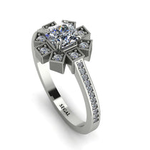 Geometrical Radiant Diamond Engagement Ring - Jennifer No. 3 image 1