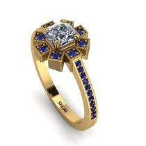 Geometrical Radiant Diamond Engagement Ring - Jennifer No. 61 image 1