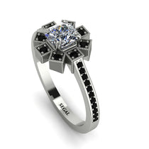 Geometrical Radiant Diamond Engagement Ring - Jennifer No. 33 image 1