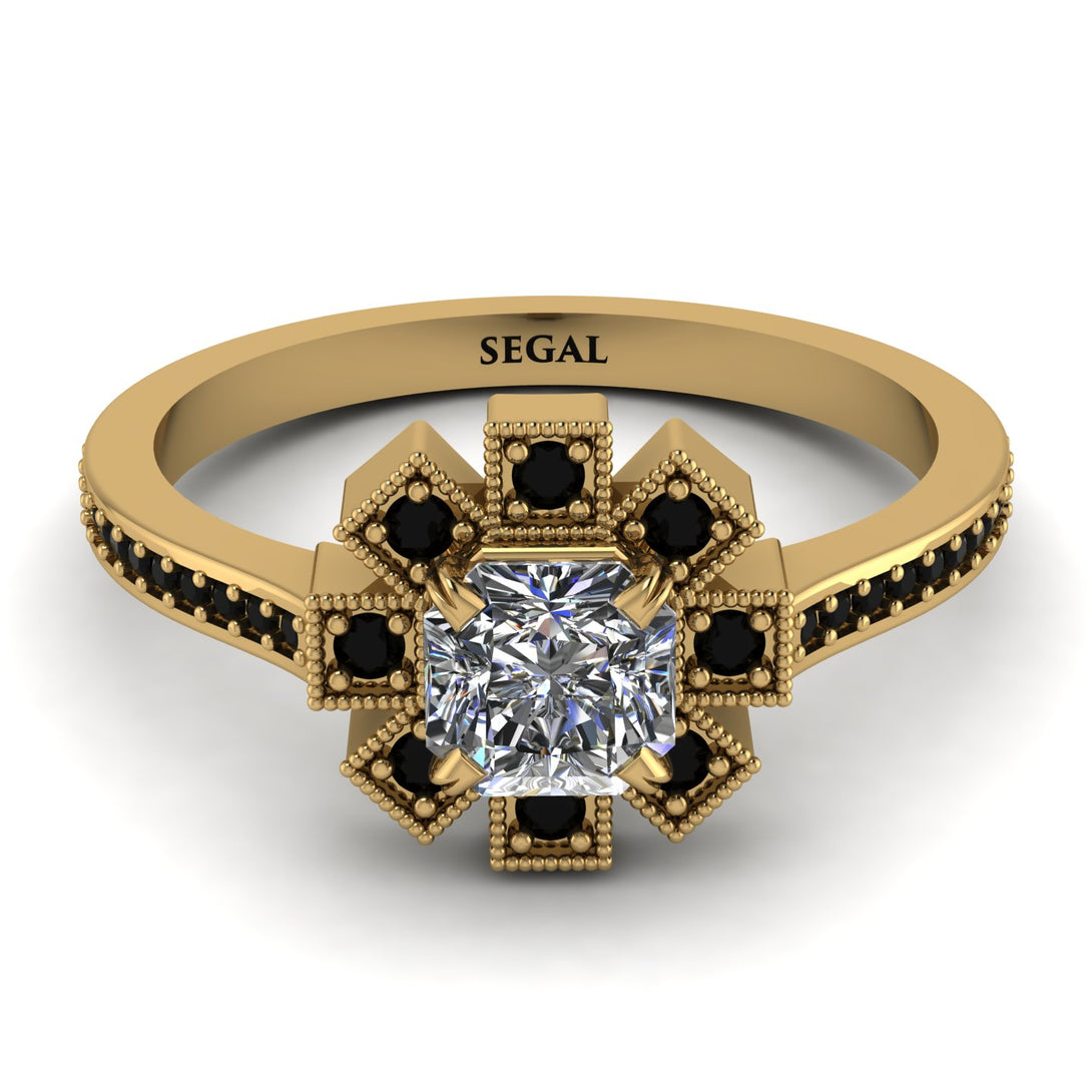 Geometrical Radiant Diamond Engagement Ring - Jennifer No. 31