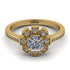 Geometrical Radiant Diamond Engagement Ring - Jennifer No. 1
