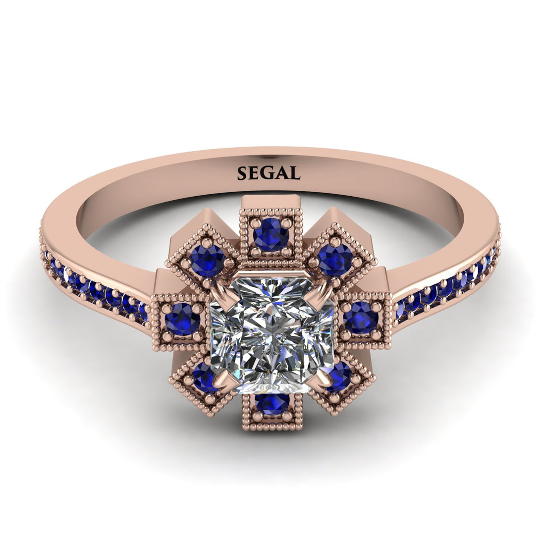 Geometrical Radiant Diamond Engagement Ring - Jennifer No. 62