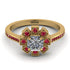 Geometrical Radiant Diamond Engagement Ring - Jennifer No. 46