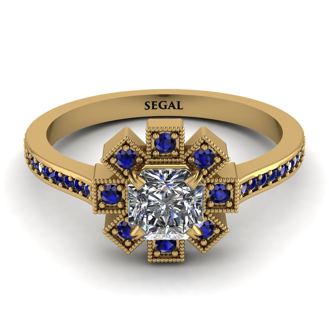 Geometrical Radiant Diamond Engagement Ring - Jennifer No. 61