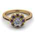 Geometrical Radiant Diamond Engagement Ring - Jennifer No. 61 image 2