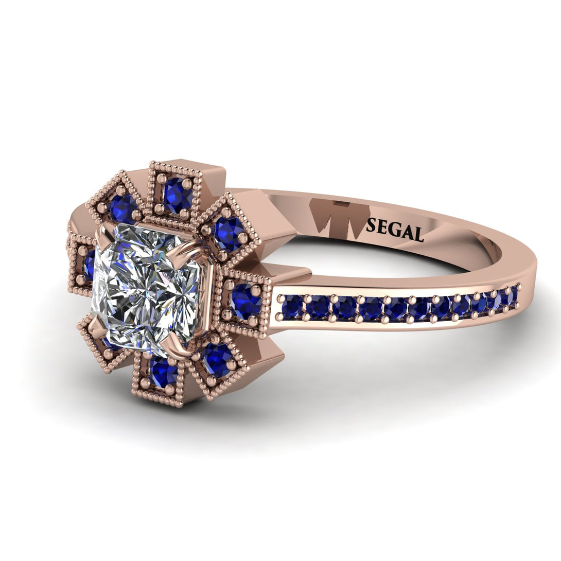 Geometrical Radiant Diamond Engagement Ring - Jennifer No. 62
