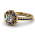 Geometrical Radiant Diamond Engagement Ring - Jennifer No. 61 image 3