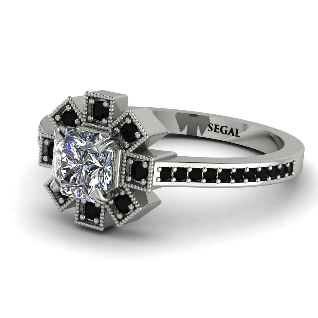 Geometrical Radiant Diamond Engagement Ring - Jennifer No. 33