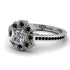 Geometrical Radiant Diamond Engagement Ring - Jennifer No. 33