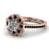 Geometrical Radiant Diamond Engagement Ring - Jennifer No. 32