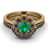 Geometrical Radiant Emerald Bridal Set - Jennifer No. 64