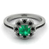 Geometrical Radiant Emerald Engagement Ring - Jennifer No. 36 image 2