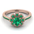 Geometrical Radiant Emerald Engagement Ring - Jennifer No. 20 image 2