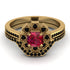 Geometrical Radiant Ruby Bridal Set - Jennifer No. 40 image 2