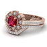 Geometrical Radiant Ruby Bridal Set - Jennifer No. 11 image 3