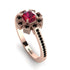 Geometrical Radiant Ruby Engagement Ring - Jennifer No. 41 image 1