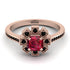 Geometrical Radiant Ruby Engagement Ring - Jennifer No. 41 image 2