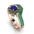 Geometrical Radiant Sapphire Bridal Set - Jennifer No. 29