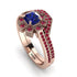Geometrical Radiant Sapphire Bridal Set - Jennifer No. 59
