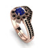Geometrical Radiant Sapphire Bridal Set - Jennifer No. 44
