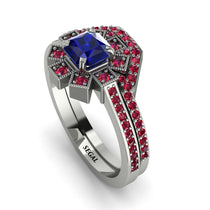Geometrical Radiant Sapphire Bridal Set - Jennifer No. 60 image 1