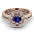 Geometrical Radiant Sapphire Bridal Set - Jennifer No. 14 image 2