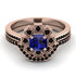 Geometrical Radiant Sapphire Bridal Set - Jennifer No. 44