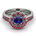 Geometrical Radiant Sapphire Bridal Set - Jennifer No. 60