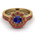 Geometrical Radiant Sapphire Bridal Set - Jennifer No. 58 image 2