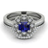 Geometrical Radiant Sapphire Bridal Set - Jennifer No. 15