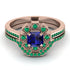 Geometrical Radiant Sapphire Bridal Set - Jennifer No. 29