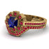 Geometrical Radiant Sapphire Bridal Set - Jennifer No. 58