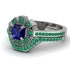 Geometrical Radiant Sapphire Bridal Set - Jennifer No. 30 image 3