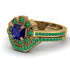 Geometrical Radiant Sapphire Bridal Set - Jennifer No. 28