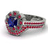 Geometrical Radiant Sapphire Bridal Set - Jennifer No. 60