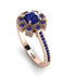 Geometrical Radiant Sapphire Engagement Ring - Jennifer No. 74