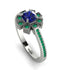 Geometrical Radiant Sapphire Engagement Ring - Jennifer No. 30