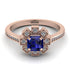 Geometrical Radiant Sapphire Engagement Ring - Jennifer No. 14 image 2
